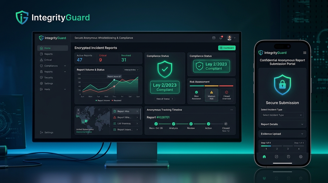 IntegrityGuard Canal de Denuncias Anónimo y Cumplimiento Legal