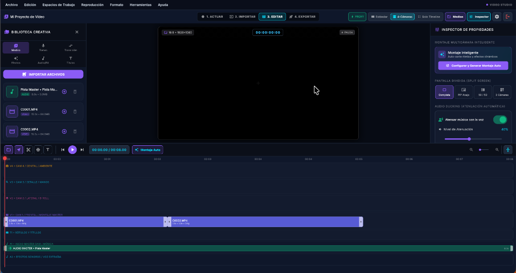 Playsync DAW Pro Editor de Audio en Tiempo Real y Secuenciador Multipista